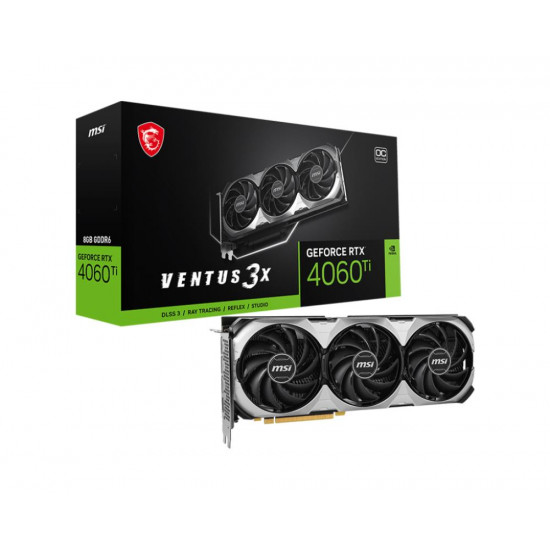 Graphics Card|MSI|NVIDIA GeForce RTX 4060 Ti|8 GB|GDDR6|128 bit|PCIE 4.0 16x|Triple slot Fansink|1xHDMI|3xDisplayPort|RTX4060TIVEN3XE8GOC