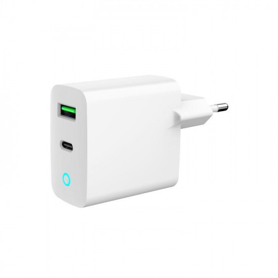 CHARGER USB 20W 2PORT/TA-UC-PDQC20L-W-01 GEMBIRD