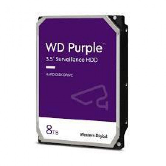 HDD|WESTERN DIGITAL|Purple|8TB|SATA 3.0|256 MB|7200 rpm|3,5