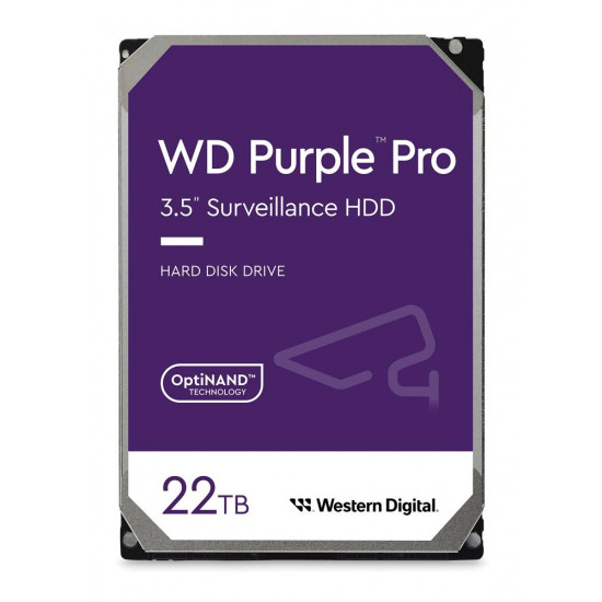 HDD|WESTERN DIGITAL|Purple Pro|22TB|SATA|512 MB|7200 rpm|3,5