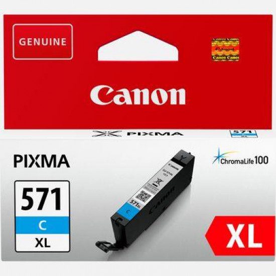 INK CARTRIDGE CYAN CLI-571XL/0332C001 CANON