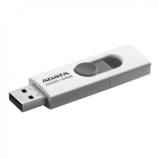 MEMORY DRIVE FLASH USB2 64GB/WHITE AUV220-64G-RWHGY ADATA