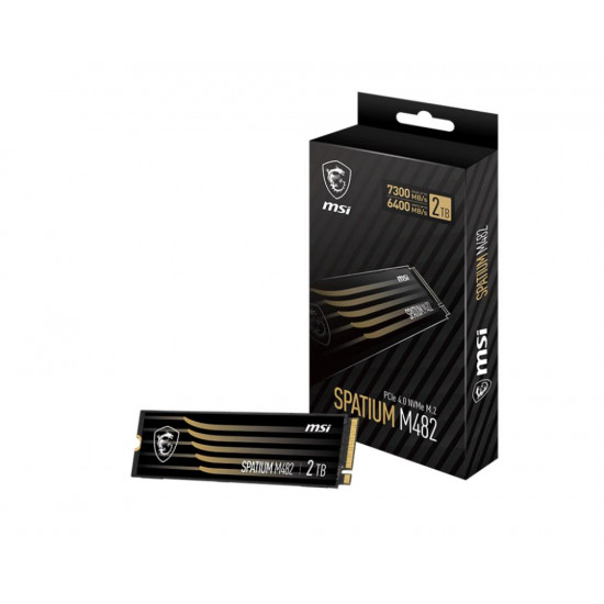 SSD|MSI|SPATIUM M482|2TB|M.2|PCIe Gen4|NVMe|3D NAND|Write speed 6400 MBytes/sec|Read speed 7300 MBytes/sec|2.15mm|TBW 1200 TB|MTBF 1500000 hours|S78-440Q730-P83