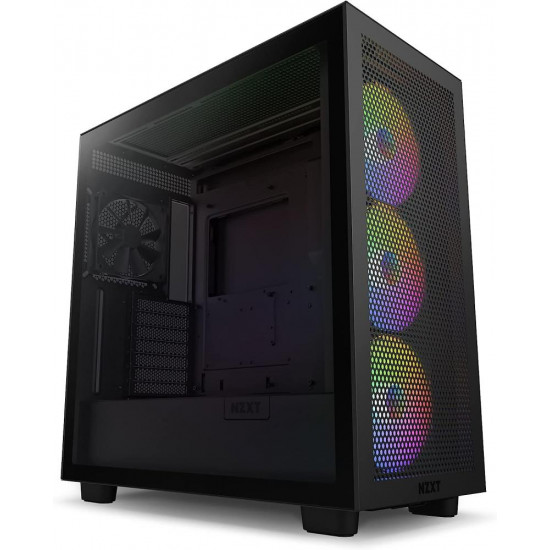 Case|NZXT|H7 Flow RGB|MidiTower|ATX|EATX|MicroATX|MiniITX|Colour Black|CM-H72FB-R1