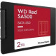 SSD|WESTERN DIGITAL|Red SA500|2TB|SATA 3.0|Write speed 520 MBytes/sec|Read speed 560 MBytes/sec|2,5