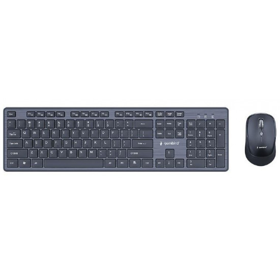 KEYBOARD +MOUSE WRL ENG/DESKTOP BK KBS-WCH-04 GEMBIRD