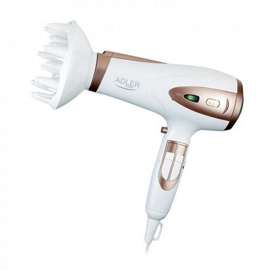 Adler AD 2248 hair dryer 2400 W Bronze, White