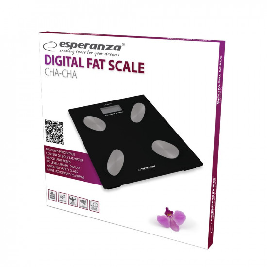 DIGITAL FAT SCALE CHA-CHA BLACK