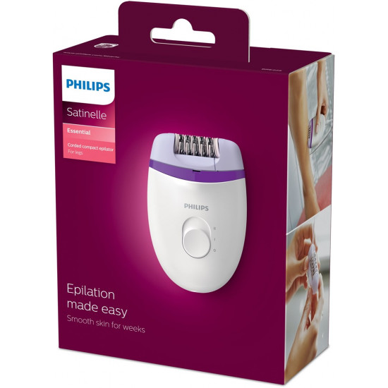 Philips Satinelle Essential BRE225/00 epilator Purple, White