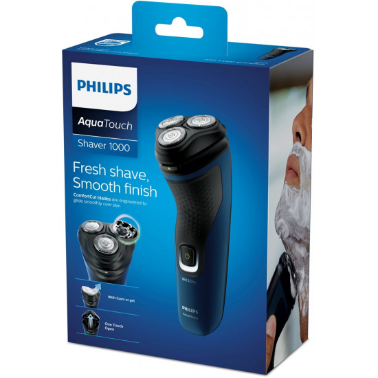 Philips 1000 series S1121/41 men's shaver Rotation shaver Black