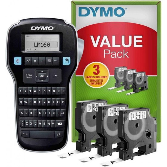 DYMO LabelManager LM160 label printer Thermal transfer Wireless D1 QWERTY +3xS0720530