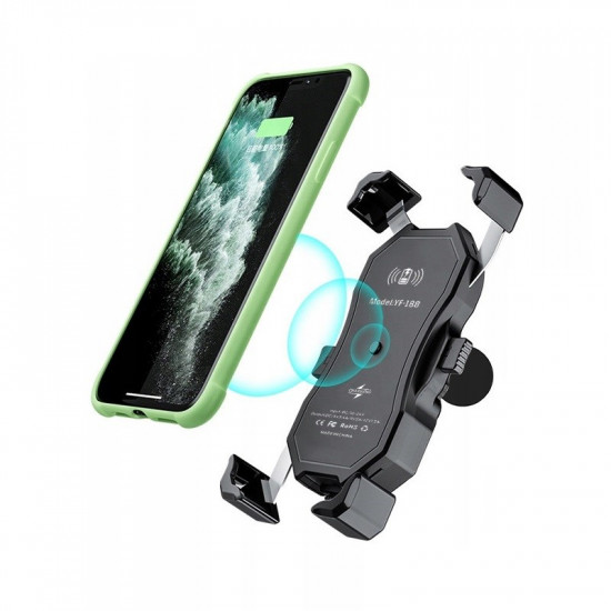 MOTORBIKE PHONE HOLDER FREEDCONN MC1W WITH INDUCTIVE CHARGER