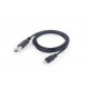 Gembird CC-USB2-AMLM-1M lightning cable Black