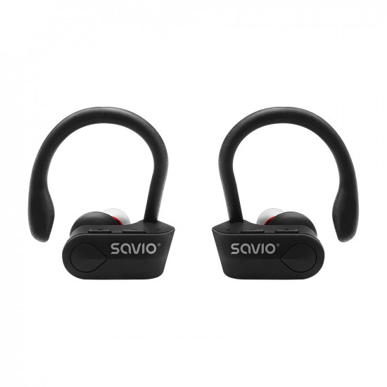 Savio TWS-03 Wireless Bluetooth Earphones, Black