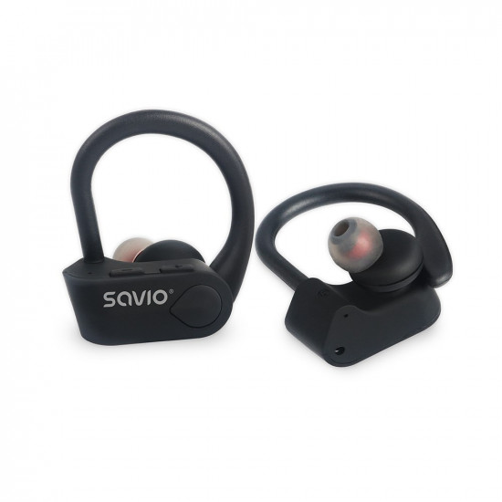 Savio TWS-03 Wireless Bluetooth Earphones, Black