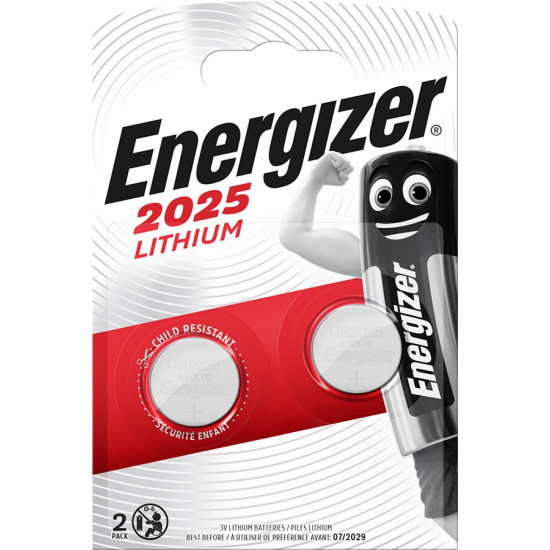 ENERGIZER SPECIALIZED BATTERIES CR2025 2 PIECES