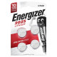 ENERGIZER SPECIALIZED BATTERIES CR2025 4 PIECES