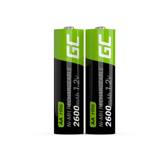 Rechargeable Batteries 2x AA HR6 2600mAh