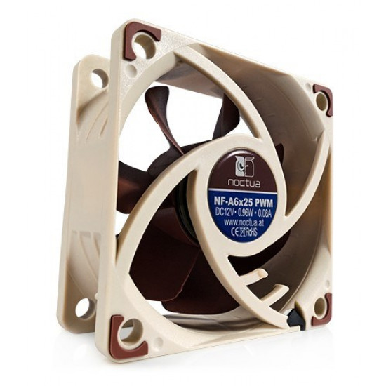 Noctua NF-A6x25 PWM Computer case Fan 6 cm Beige, Brown