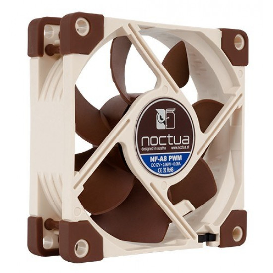 Noctua NF-A8 PWM computer cooling system Computer case Fan 8 cm Beige, Brown