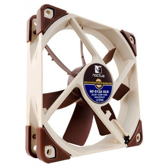 Noctua NF-S12A ULN Computer case Fan 12 cm Beige, Brown