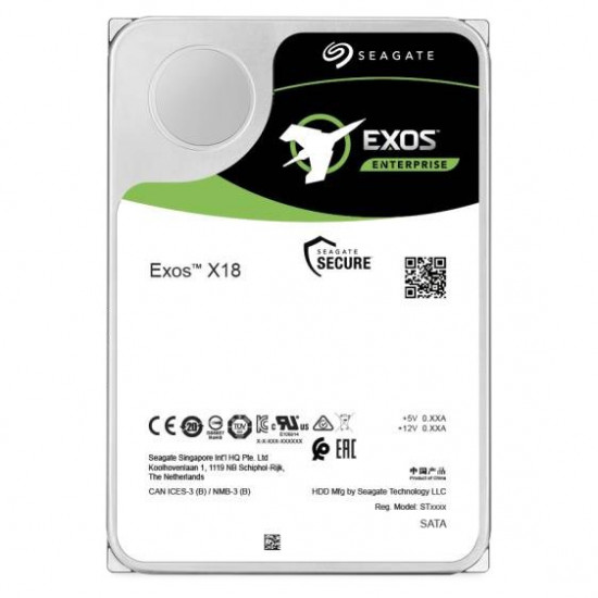 HDD|SEAGATE|Exos X18|12TB|SATA|256 MB|7200 rpm|3,5