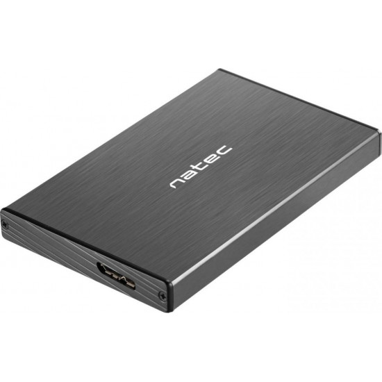 NATEC RHINO GO enclosure USB 3.0 for 2.5'' SATA HDD/SSD, black Aluminum