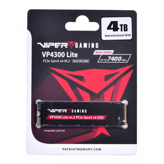 SSD Patriot Viper VP4300L M.2 PCI-Ex4 NVMe 4TB