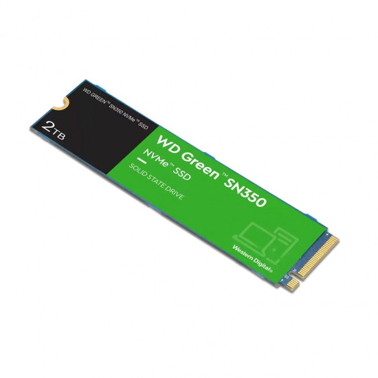 SSD|WESTERN DIGITAL|Green SN350|2TB|M.2|PCIE|NVMe|QLC|Write speed 3000 MBytes/sec|Read speed 3200 MBytes/sec|WDS200T3G0C