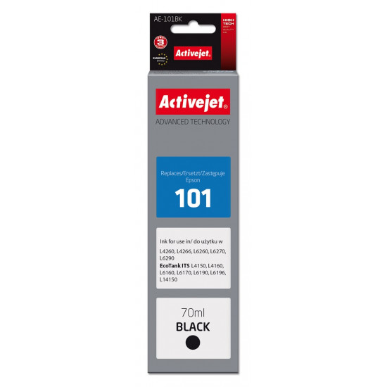 Activejet AE-101BK Ink (replacement for Epson 101 Supreme 70 ml black)