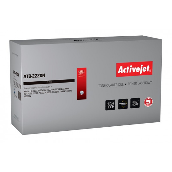 Activejet ATB-2220N Toner Cartridge (Replacement for Brother TN-2220/TN-2010 Supreme 2600 pages black)