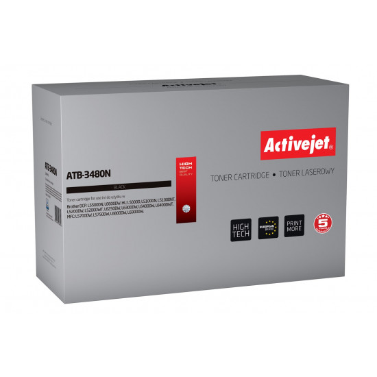 Activejet ATB-3480N toner (replacement for Brother TN-3480 Supreme 8000 pages black)