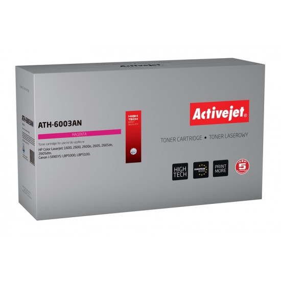 Activejet ATH-6003AN toner (replacement for HP 124A Q6003A, Canon CRG-707M Premium 2000 pages magenta)