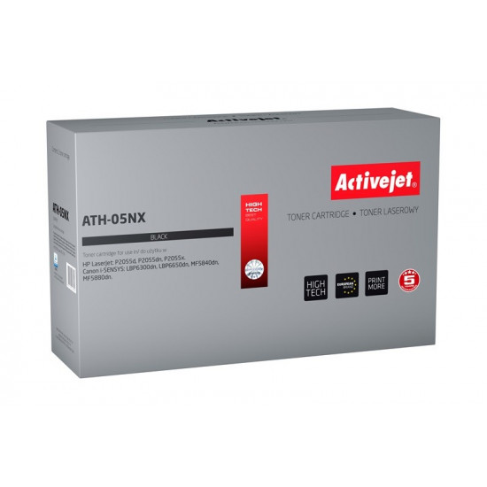 Activejet ATH-05NX toner (replacement for HP 05X CE505X, Canon CRG-719H Supreme 6500 pages black)