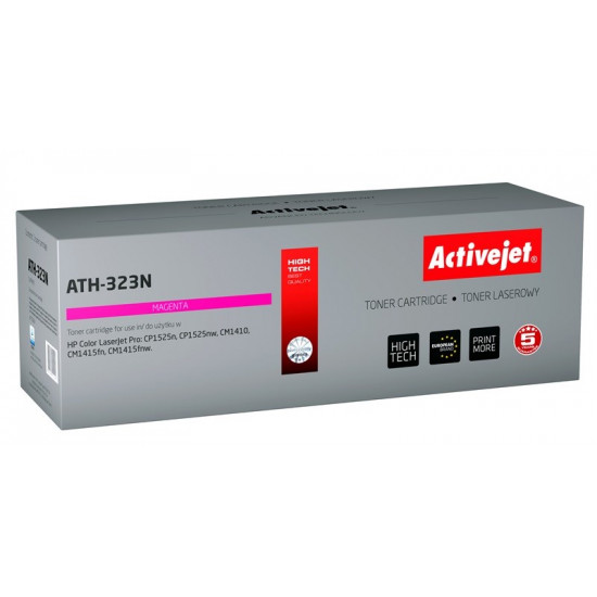 Activejet ATH-323N toner (replacement for HP 128A CE323A Supreme 1300 pages magenta)