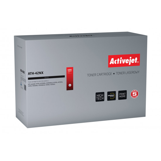 Activejet ATH-42N toner (replacement for HP 42A Q5942A Supreme 10000 pages black)