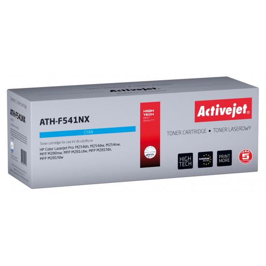 Activejet ATH-F541NX toner (replacement for HP 540 CF541X Supreme 2500 pages cyan)