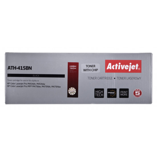 Activejet ATH-415BN printer toner for HP replacement HP 415A W2030A Supreme 2400 pages, Black, With chip