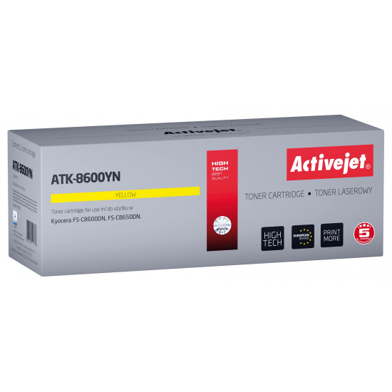 Activejet ATK-8600YN toner (replacement for Kyocera TK-8600Y Supreme 20000 pages yellow)