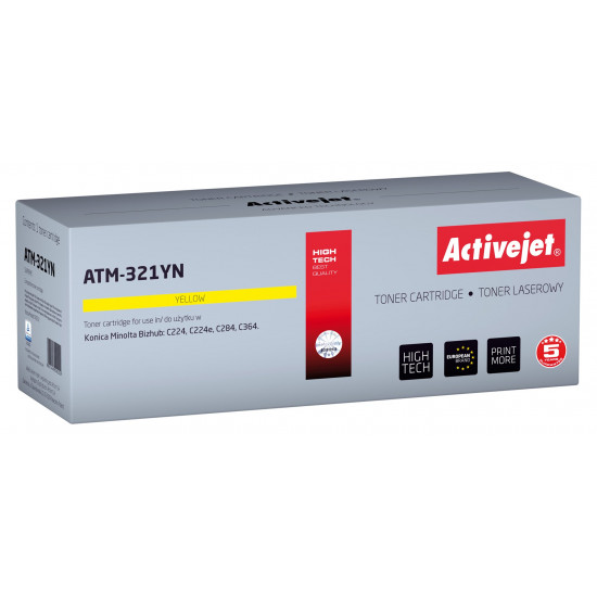 Activejet ATM-321YN toner (replacement for Konica Minolta TN321Y Supreme 25000 pages yellow)