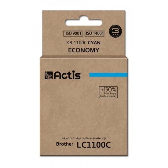 Actis KB-1100C ink (replacement for Brother LC1100C/LC980C Standard 19 ml cyan)