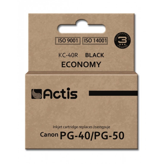 Actis KC-40R ink (replacement for Canon PG-40 / PG-50 Standard 25 ml black)