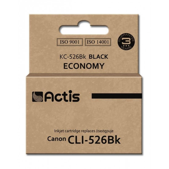 Actis KC-526BK ink (replacement for Canon CLI-526Bk Standard 10 ml black (with chip)