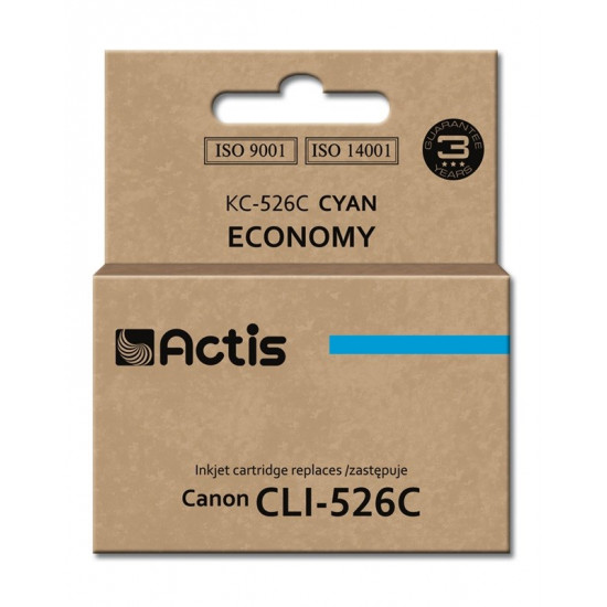 Actis KC-526C ink (replacement for Canon CLI-526C Standard 10 ml cyan)
