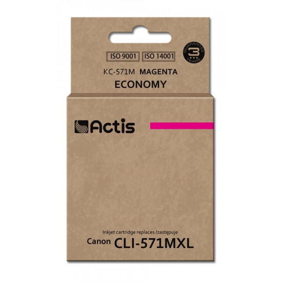 Actis KC-571M ink (replacement for Canon CLI-571M Standard 12 ml magenta)