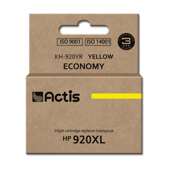 Actis KH-920YR ink (replacement for HP 920XL CD974AE; Standard; 12 ml; yellow)