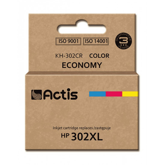Actis KH-302CR ink (replacement for HP 302XL F6U67AE Premium 21 ml color)
