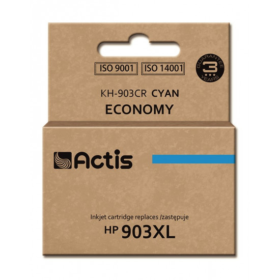 Actis KH-903CR ink (replacement for HP 903XL T6M03AE Standard 12 ml cyan) - New Chip