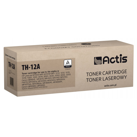 Actis TH-12A toner (replacement for HP 12A Q2612A, Canon FX-10, Canon CRG-703 Standard, 2000 pages black)