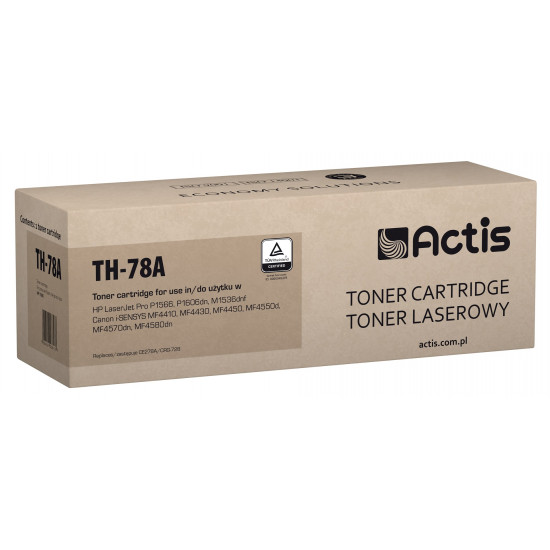 Actis TH-78A toner (replacement for HP 78A CF278A, Canon CRG-728 Standard 2100 pages black)